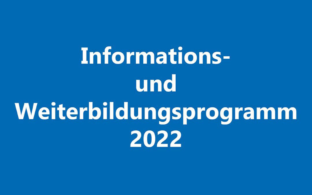 Informations- und Weiterbildungsprogamm des BPS für 2022
